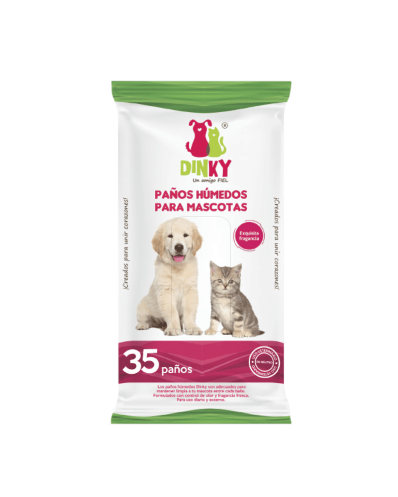 Paños Humedos Dinky Mascota X35
