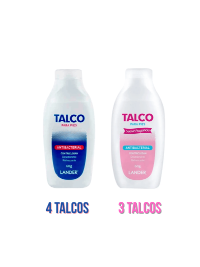 Pack talco Pague 6 Llev 7...