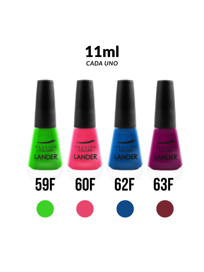 Kit Fluorescentes (59F-60F-62F-63F) X 11 Ml